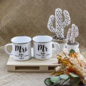 Pack 2 tazas vintage "Mr & Mrs"