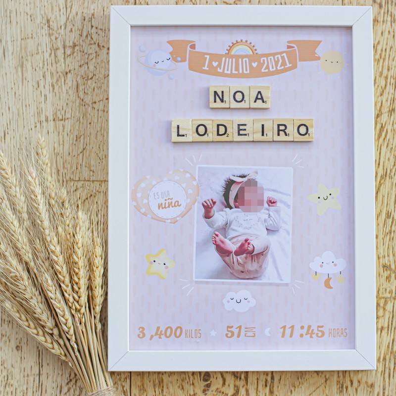 Lámina "Es una niña"
