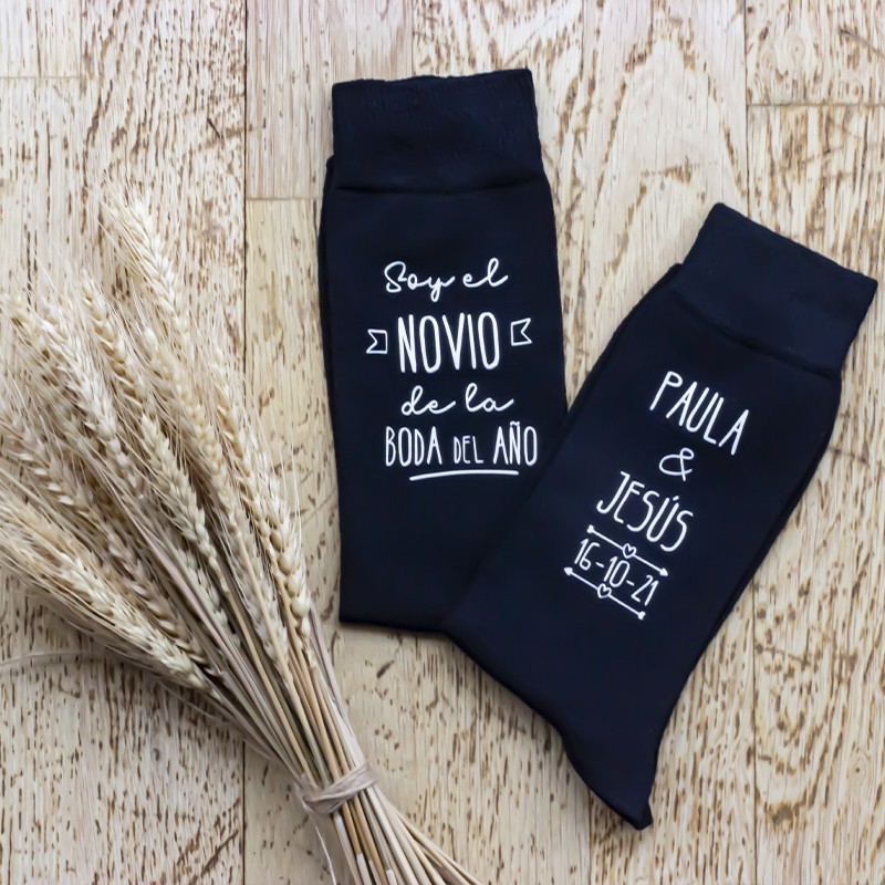 Calcetines "Soy el novio del año"