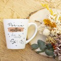 Taza cónica "Por un millón de veces sí"