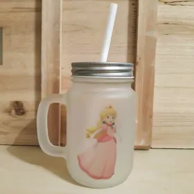 Mason Jar "Princesa Peach"