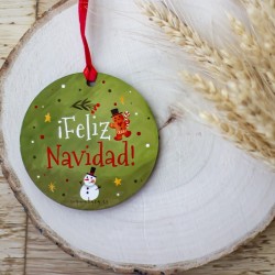 Bola de madera "Papá Noel"