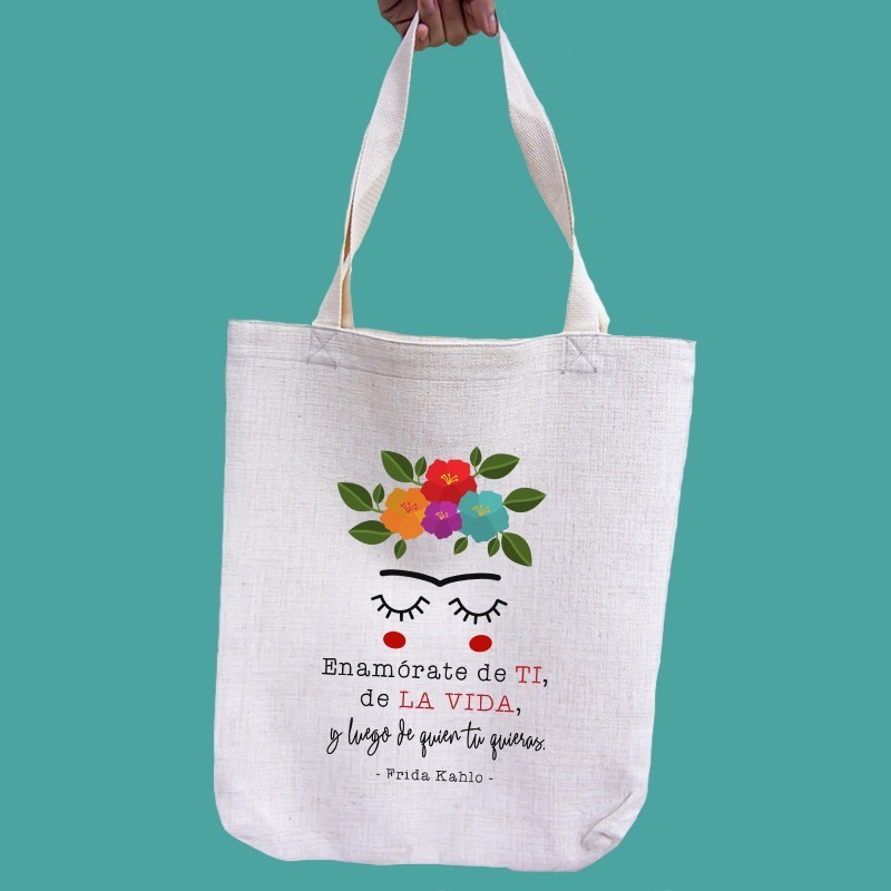 Bolsa de tela "Frida: enamórate"