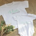Conjunto camiseta + body "Hermanos"
