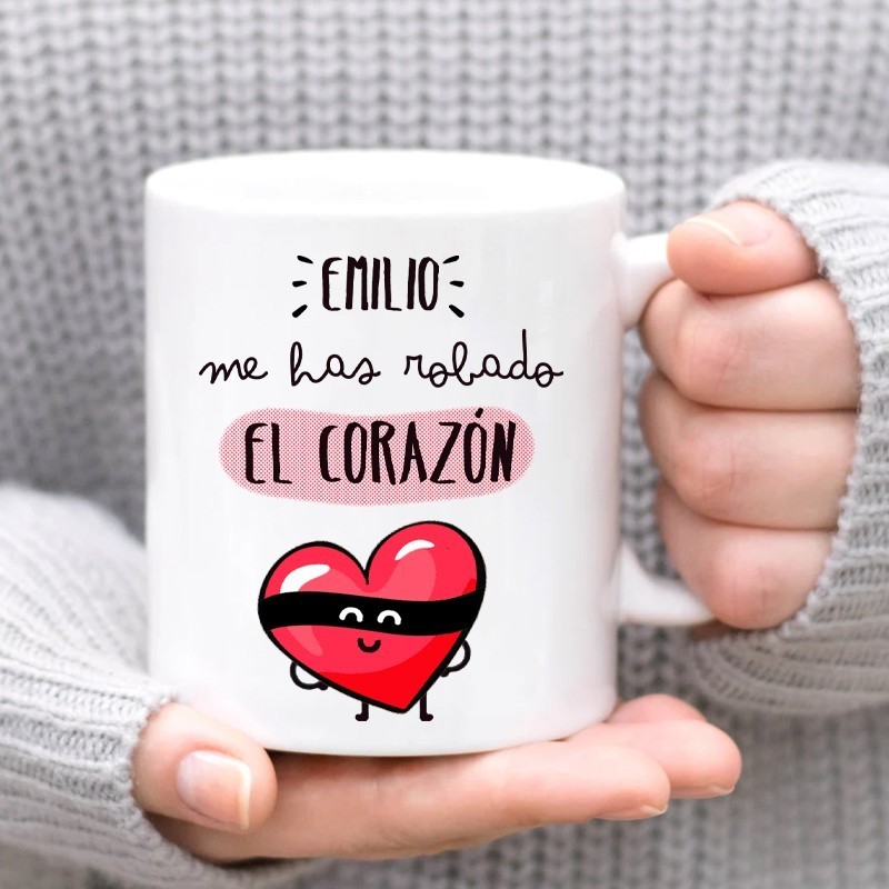 Taza "Me has robado el corazón"