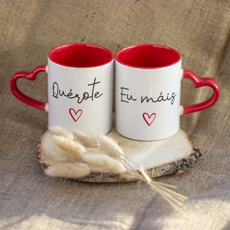 Pack 2 tazas "Quérote + Eu máis"