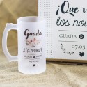 Pack 2 Jarras de cerveza "Novios"