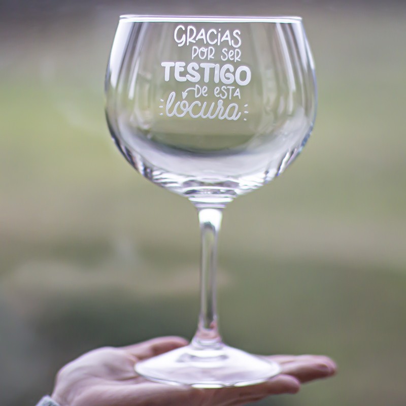 Copa Gin Tonic "Testigo de esta locura"