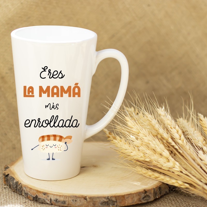 Taza cónica "Mamá enrollada"
