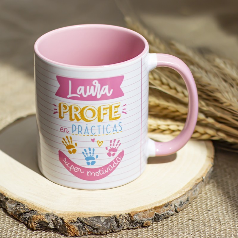 Taza "Profe en prácticas"