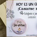 Pack 2 chapas "Casarse mola"