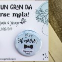 Pack 2 chapas "Casarse mola"