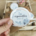 Pack 2 chapas "Los siguientes para el Sí quiero"