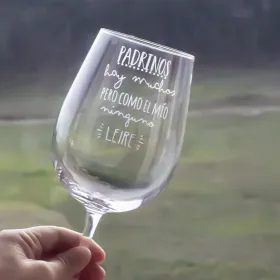 Copa de vino "Como mi padrino ninguno"