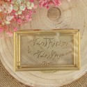 Caja porta alianzas cristal "Better together"