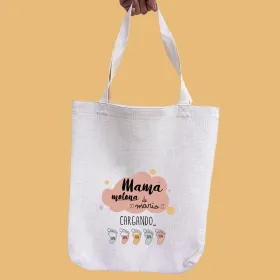 Bolsa de tela "Mamá: cargando"