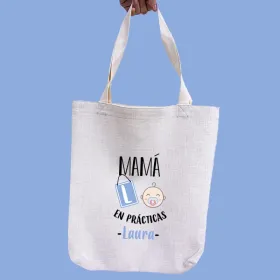 Bolsa de tela "Mamá en prácticas"