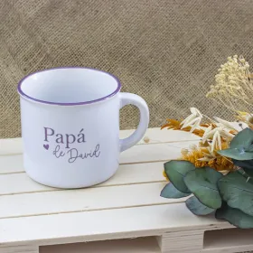 Taza retro "Papá de..."