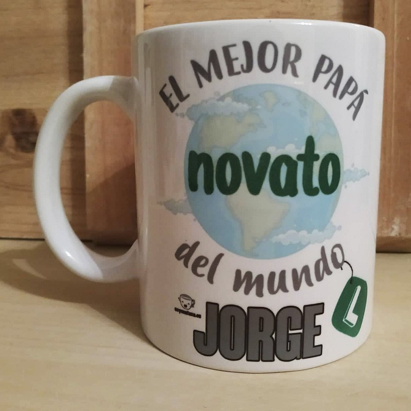 Taza "Papá novato"