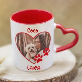 Taza asa corazón "Mascota: corazón"