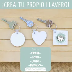 Llavero 100% personalizado