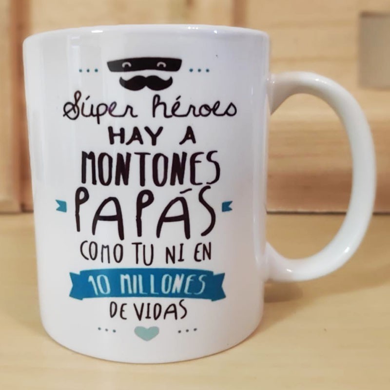 Taza "Super héroes hay a montones"