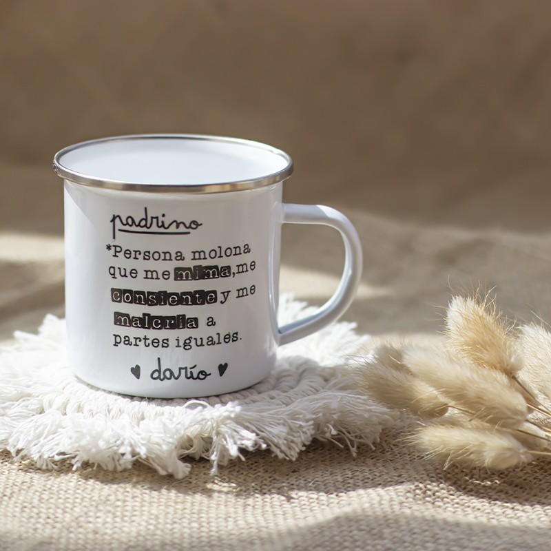 Taza vintage "Padrino definición"