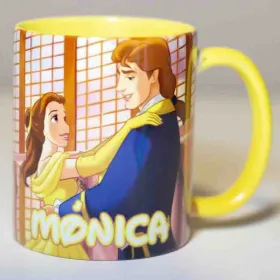 Taza "La bella y bestia"