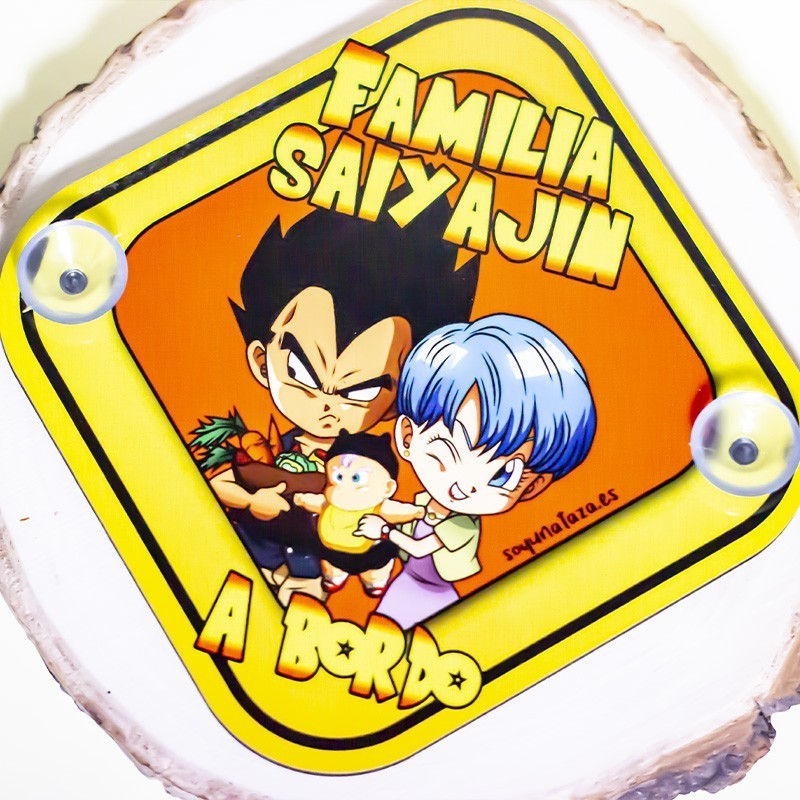 Cartel "Familia Saiyajin a bordo"