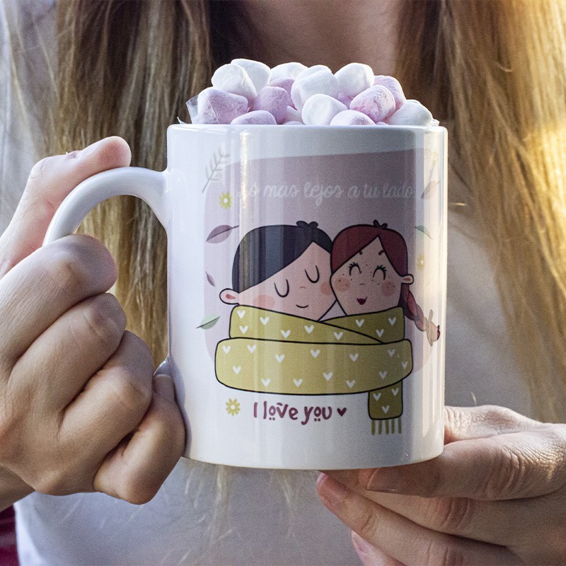 Taza "Lo más lejos a tu lado"