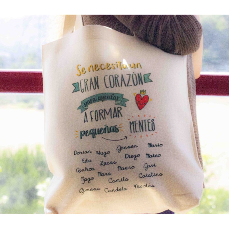 Bolsa de tela "Gran corazón"