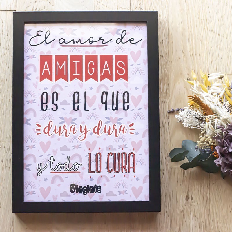 Lámina "Amor de amigas"