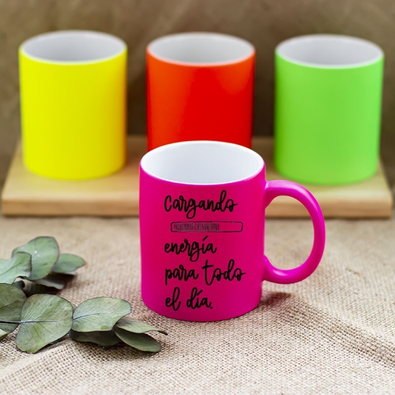Taza flúor "Cargando energía"