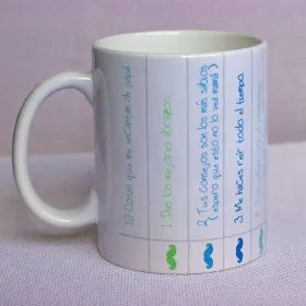 Taza "10 cosas que me encantan de papá"