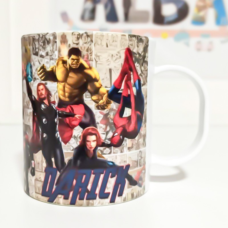 Taza plástico "Los vengadores"